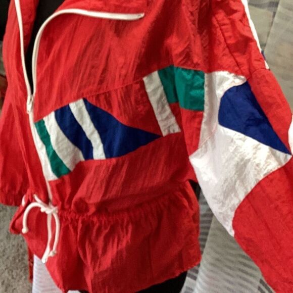 Vintage Duffel Sportswear Retro Zip Windbreaker Jacket Women’s Medium - Picture 5 of 9